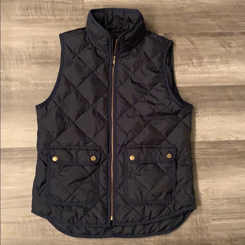 J. CREW QUILTED PUFFER VEST